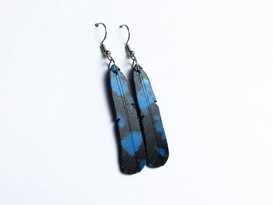 Tūī Feather Earrings
