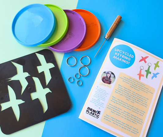 Upcycled Bird Keyring/Bag Tag Kit | Kit