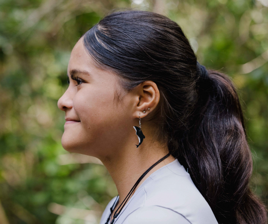 Hector's Dolphin Earrings | Recycled Ice Cream Container Lids