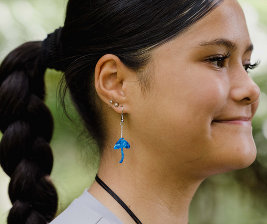 Werewere-kōkako Earrings | Recycled 3D Printer Waste