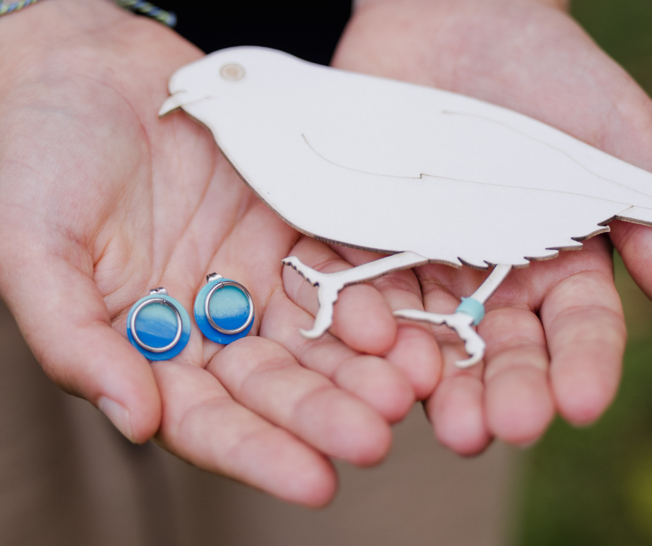 Re:Band Studs | Recycled Bird Banding Waste