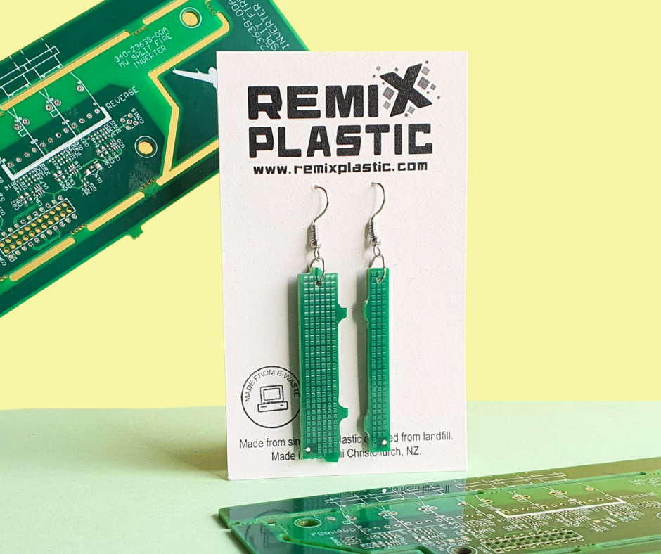 Circuit Board Earrings | Salvaged Circuit Boards