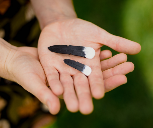 Huia Feather Brooch | Recycled 3D Printer Waste