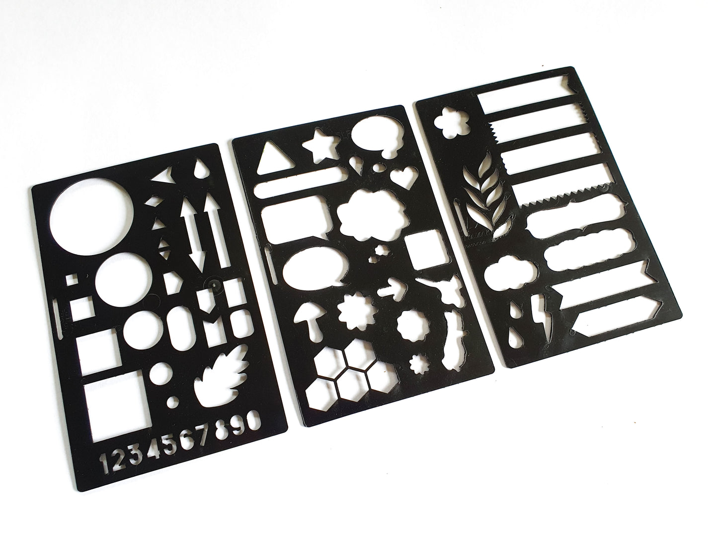 Bullet Journaling Stencil Set | Recycled Ice Cream Container Lids
