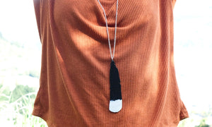 Huia Feather Necklace | Recycled 3D Printer Waste