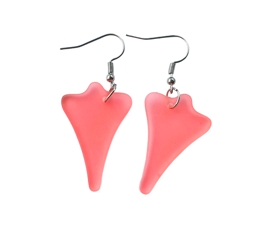Jet Plane Earrings | Salvaged Acrylic Offcuts