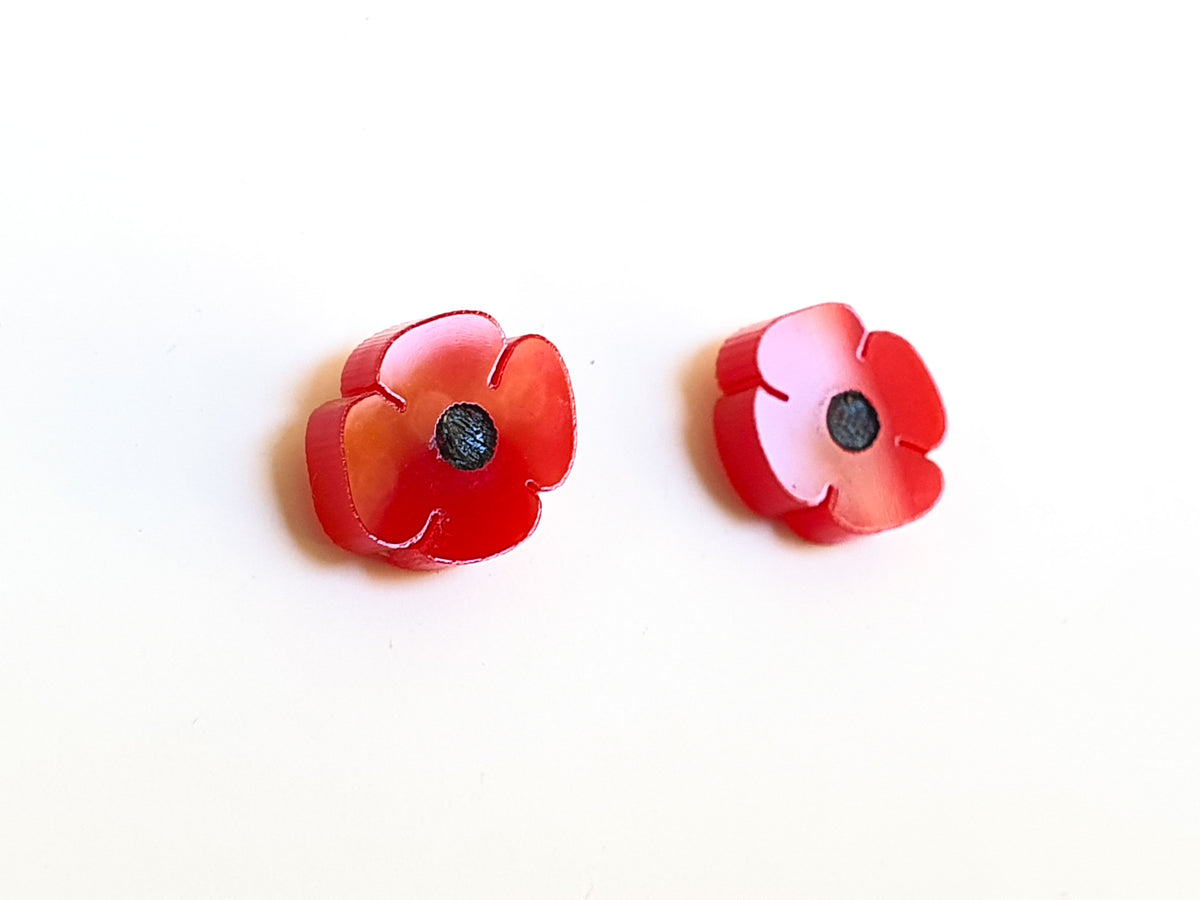 The Poppy Screwback Studs-CZ Triple