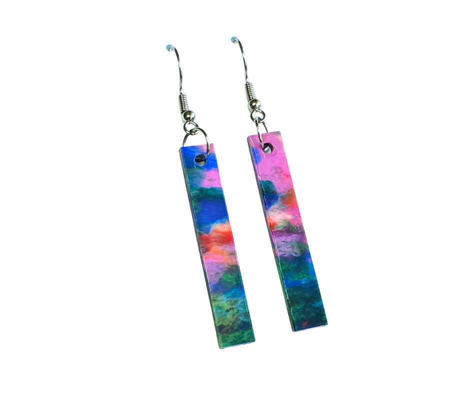 Straight and Narrow' Earrings Recycled 3D Printer Waste – Remix