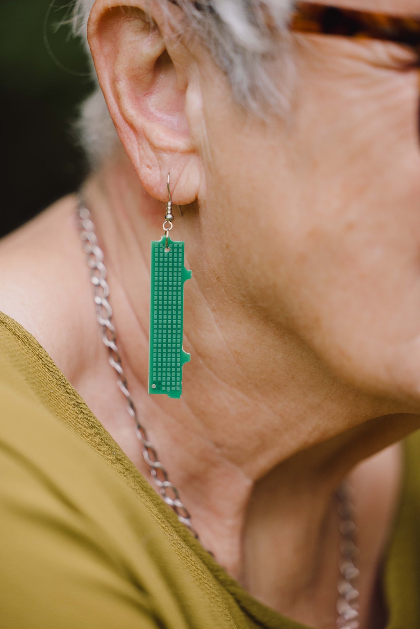 Circuit Board Earrings | Salvaged Circuit Boards
