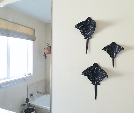 Eagle Ray Wall Hanging | Recycled 3D Printer Waste