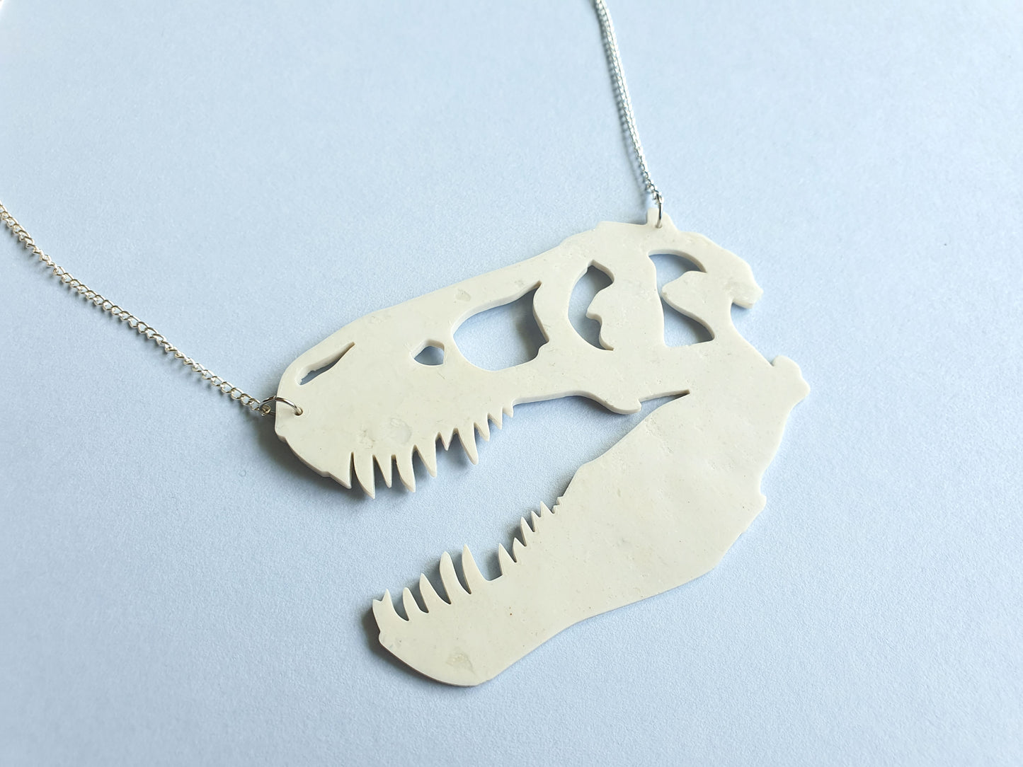 T-Rex Skull Necklace | Recycled 3D Printer Waste