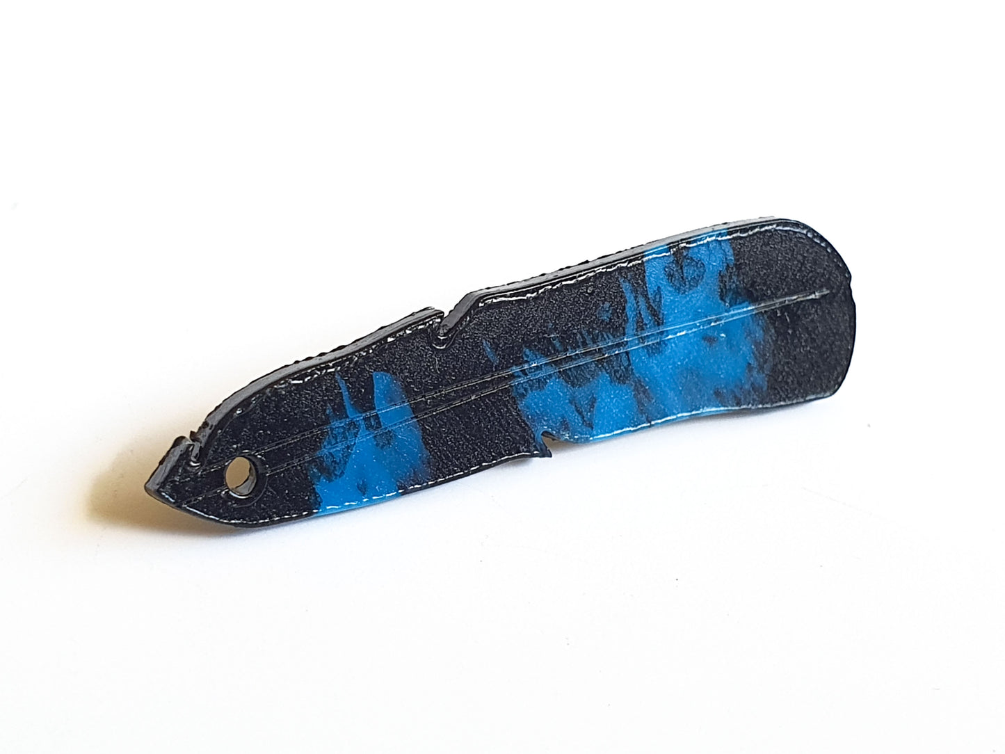 Tūī Feather Brooch | Recycled 3D Printer Waste