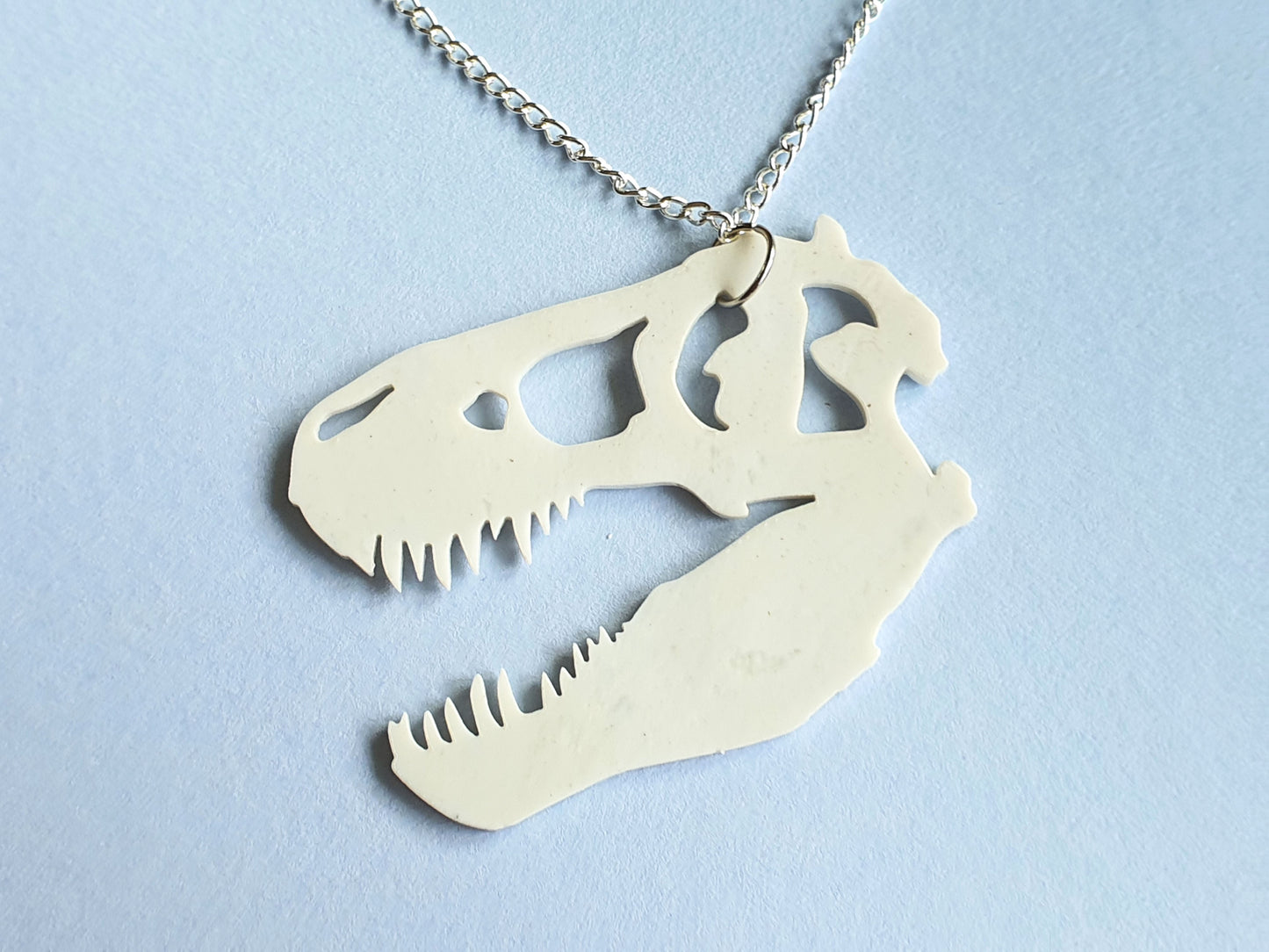 T-Rex Skull Necklace | Recycled 3D Printer Waste