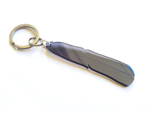 Feather Keyring | Salvaged Acrylic Offcuts