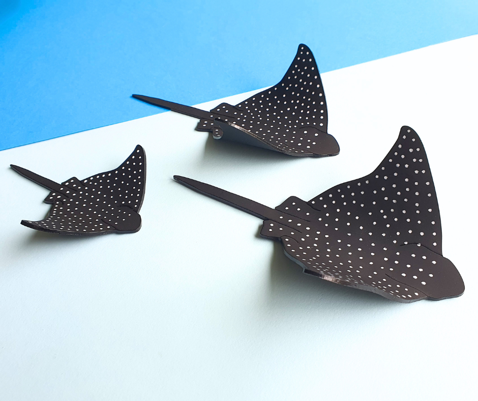 Eagle Ray Wall Hanging | Recycled 3D Printer Waste