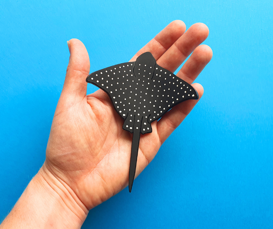 Eagle Ray Wall Hanging | Recycled 3D Printer Waste