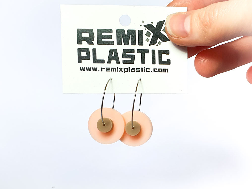 Breast Cancer support - Nipple Earrings | Salvaged Acrylic Offcuts