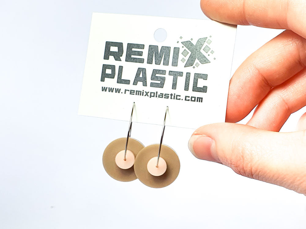Breast Cancer support - Nipple Earrings | Salvaged Acrylic Offcuts