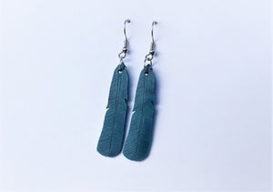 Kererū Feather Earrings | Recycled 3D Printer Waste