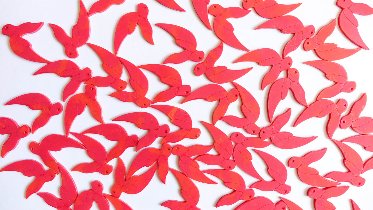 Kākābeak Earrings | Recycled 3D Printer Waste