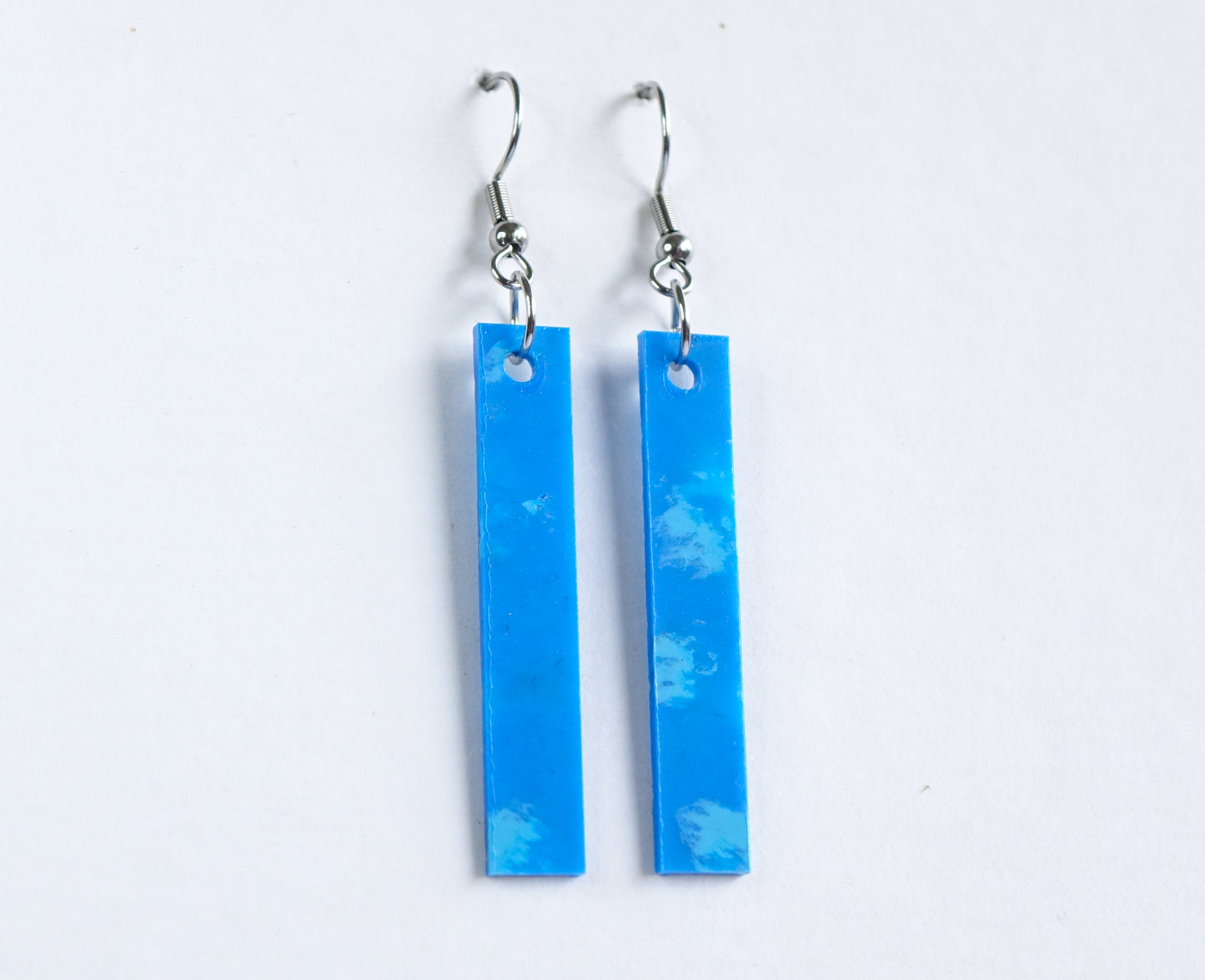 'Straight and Narrow' Earrings | Recycled 3D Printer Waste