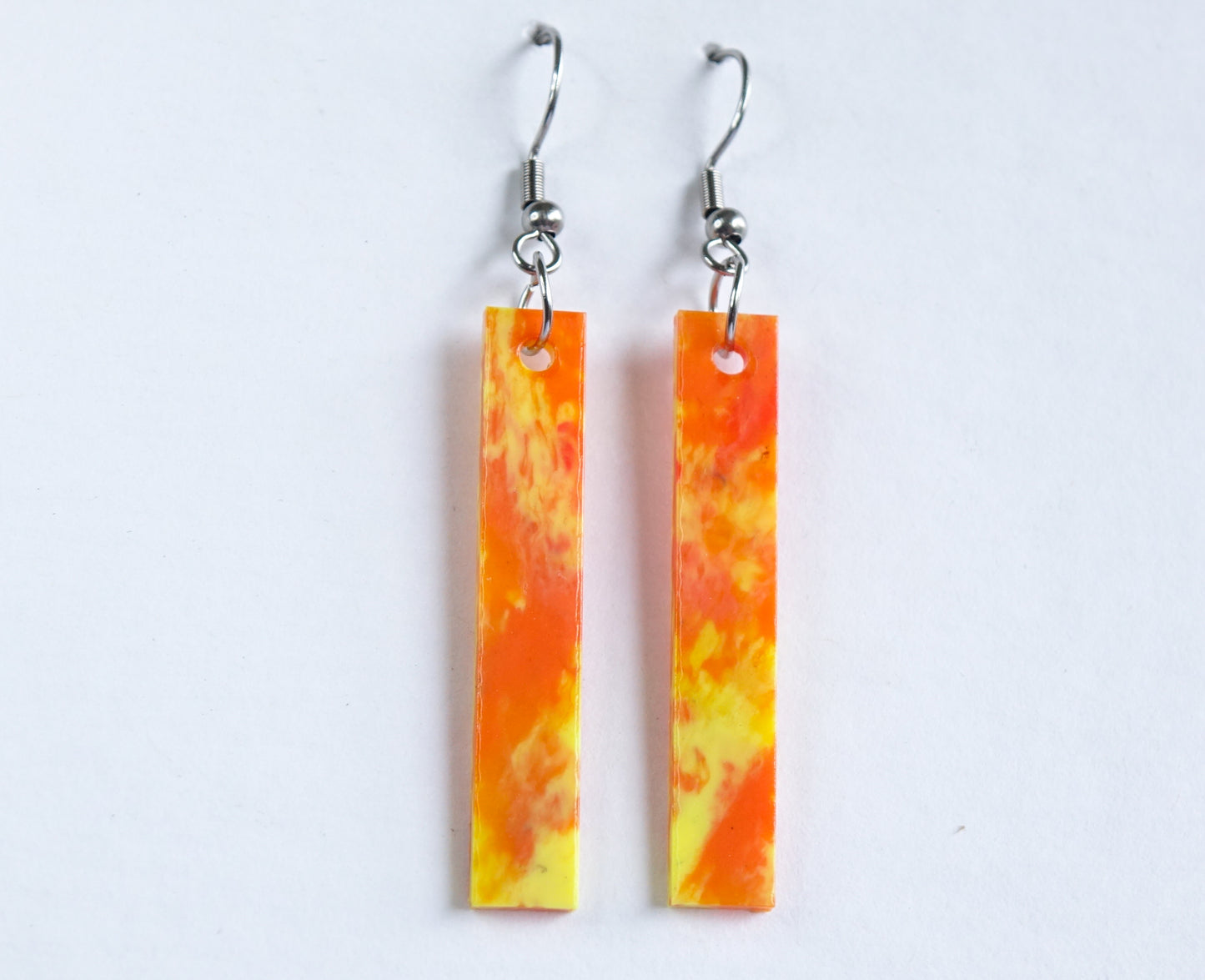 'Straight and Narrow' Earrings | Recycled 3D Printer Waste