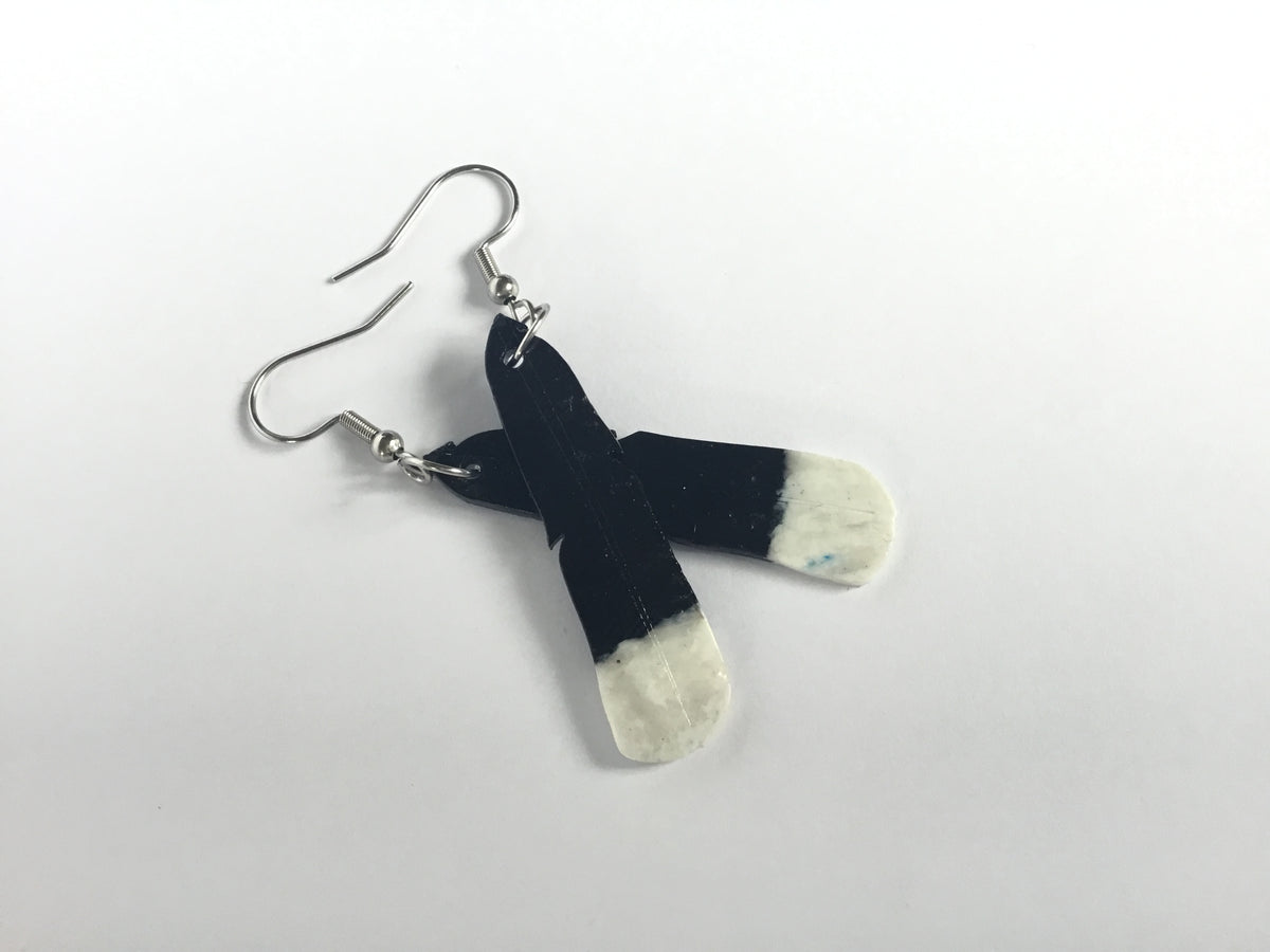 Huia earrings recycled plastic Clearance