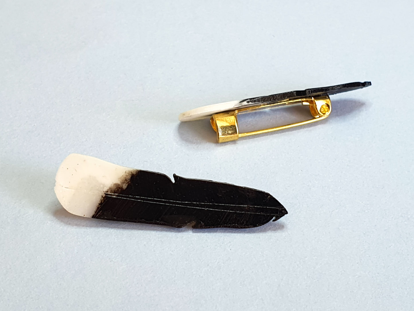 Huia Feather Brooch | Recycled 3D Printer Waste