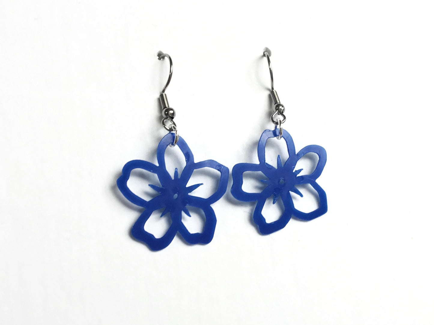 Forget-Me-Not Earrings | Recycled Ice Cream Container Lids