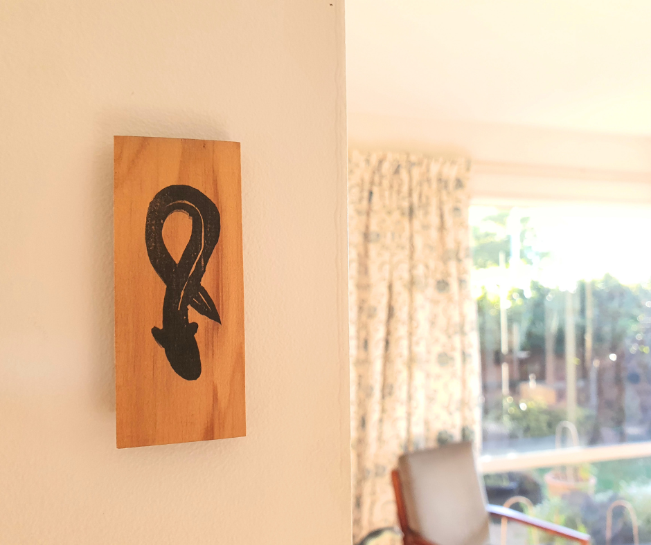 Stamped Wall Art | Salvaged Rimu Offcuts