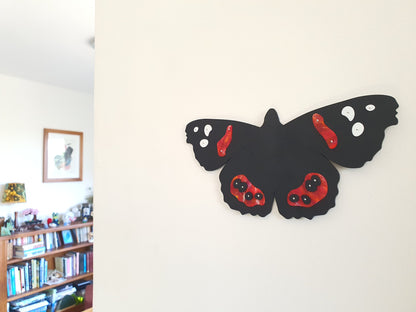 Kahukura Red Admiral Butterfly Wall Art | Recycled 3D Printer Waste