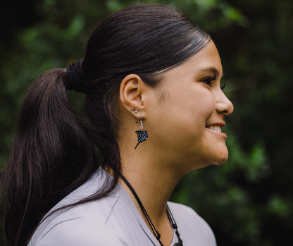 Eagle Ray Earrings| Recycled 3D Printer Waste