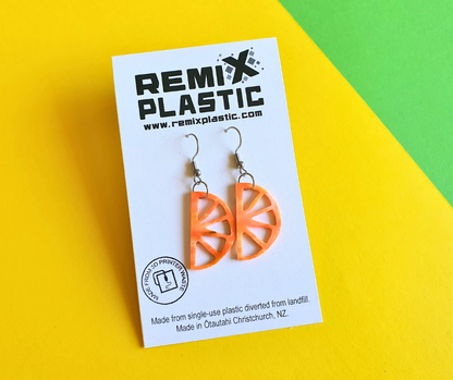 Citrus Earrings| Recycled 3D Printer Waste