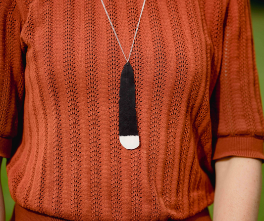Huia Feather Necklace | Recycled 3D Printer Waste
