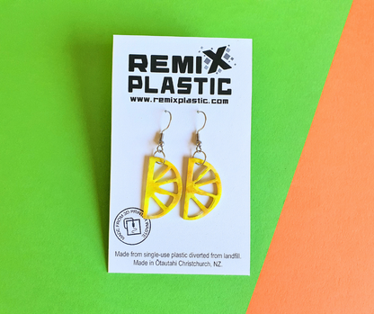 Citrus Earrings| Recycled 3D Printer Waste