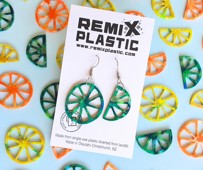 Citrus Earrings| Recycled 3D Printer Waste