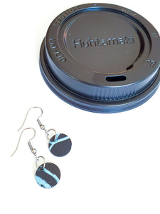 Drop of Coffee Earrings | Recycled Coffee Cup Lids