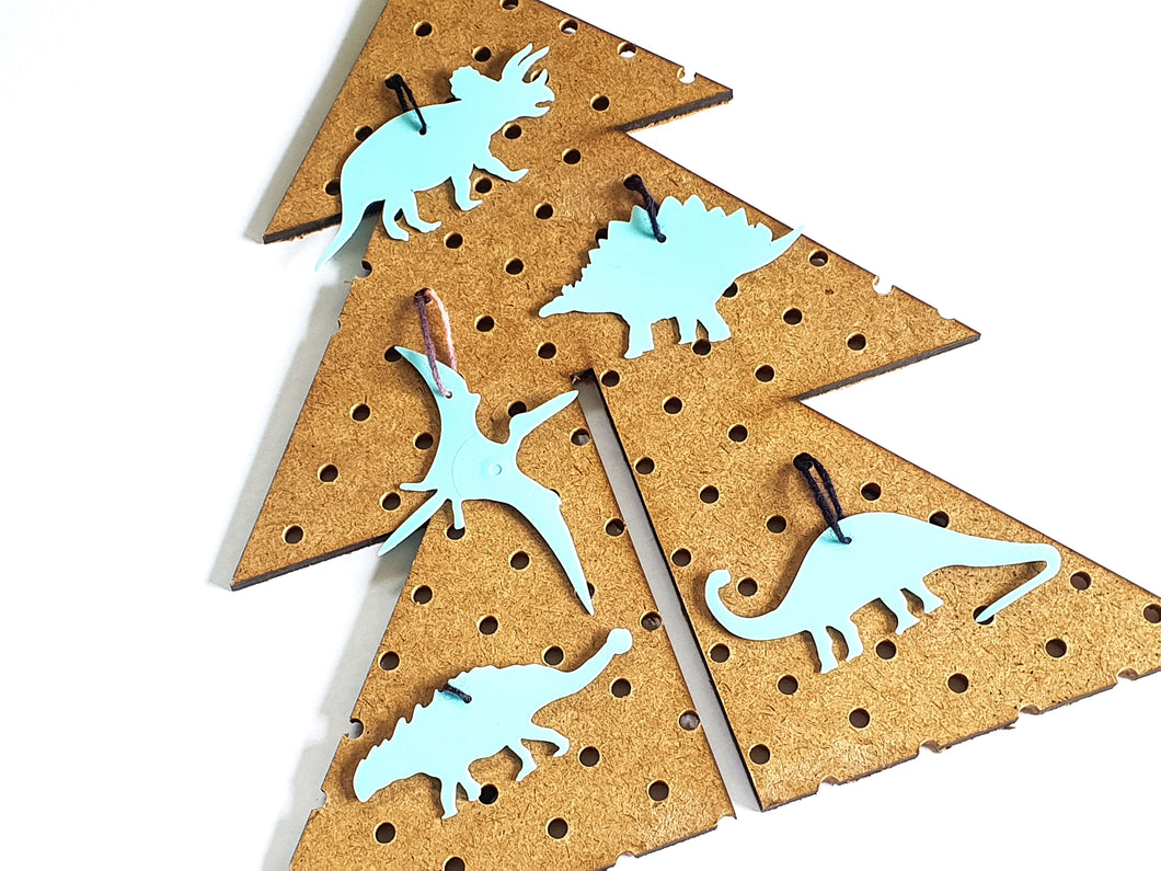 Dinosaur Decorations | Recycled Ice Cream Container Lids