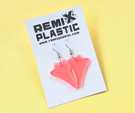Jet Plane Earrings | Salvaged Acrylic Offcuts