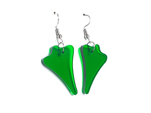 Jet Plane Earrings | Salvaged Acrylic Offcuts