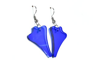 Jet Plane Earrings | Salvaged Acrylic Offcuts