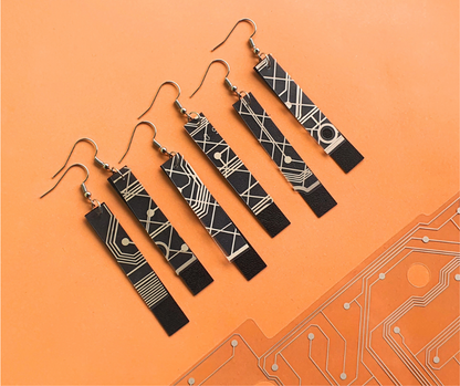 Rewind Earrings | Salvaged VHS and Keyboard parts