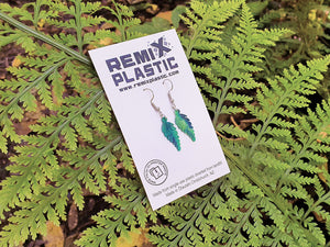 Fern Earrings | Recycled 3D Printer Waste