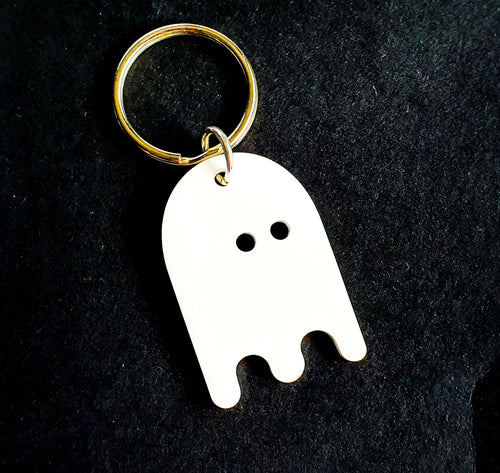 Teeny Ghost Keyring | Salvaged Acrylic Offcuts