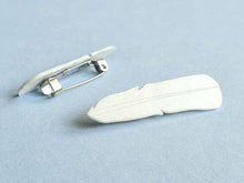 Black-billed Gull Feather Brooch | Recycled 3D Printer Waste