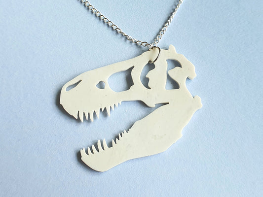 T-Rex Skull Necklace | Recycled 3D Printer Waste