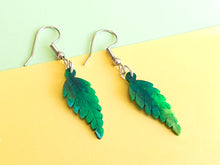 Fern Earrings | Recycled 3D Printer Waste