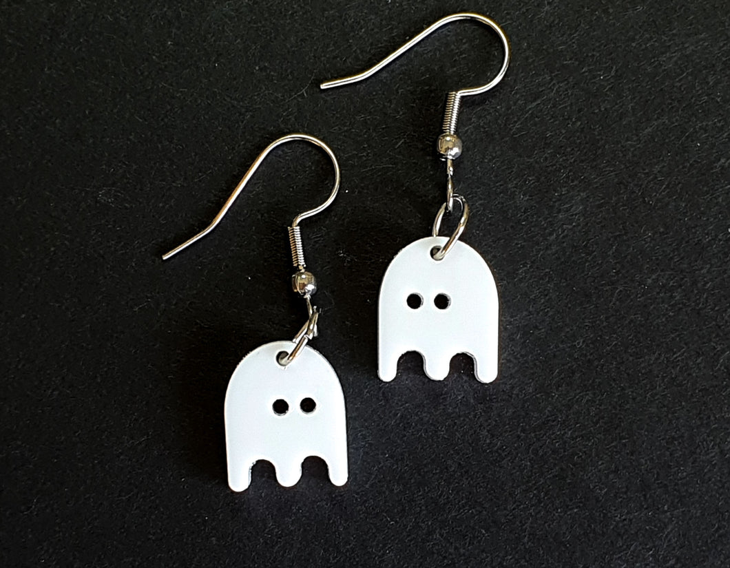 Teeny Ghost Earrings | Salvaged Acrylic Offcuts