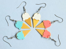 Ice Cream Earrings | Recycled Ice Cream Container Lids