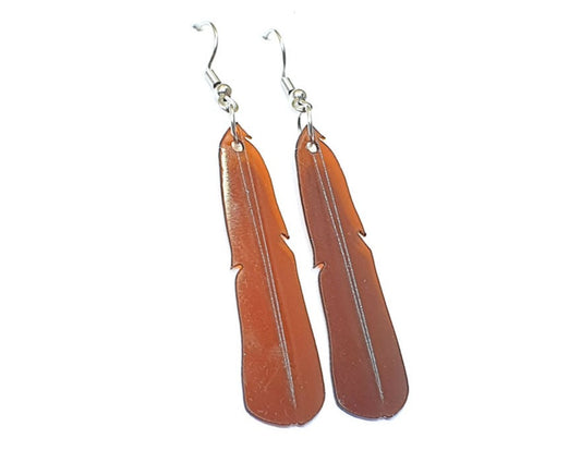 Piopio Feather Earrings | Recycled Bottles
